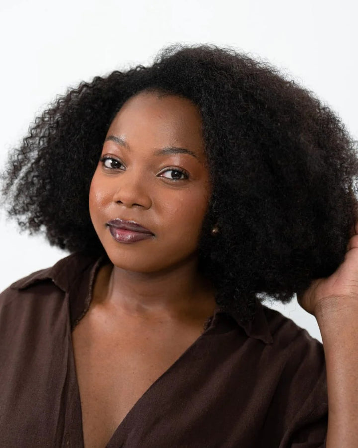 Demi-perruque Kinky Coily à cordon de serrage réglable