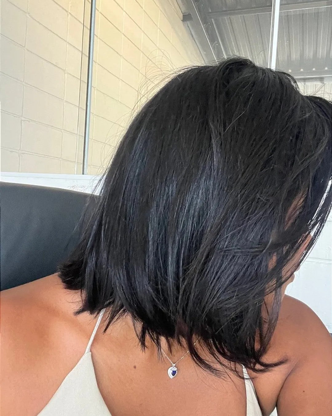 13x4 Dentelle Frontale Noire Sans Colle Facile à Porter Perruque Droite