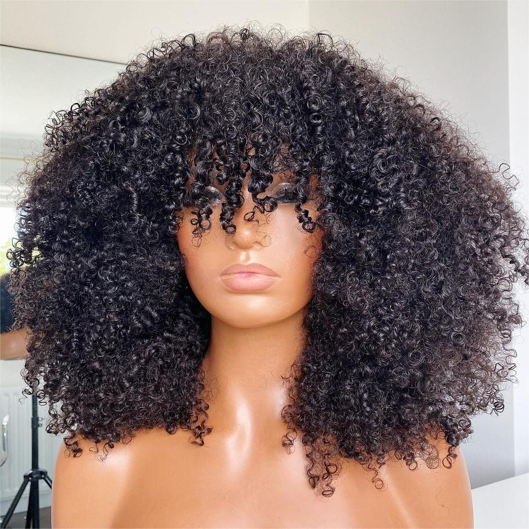 Perruque Afro Rock Années 70-80 - Noire, Bouclée, Longueur 34 Cm, Bonnet Réglable, Pour Déguisement - 4
